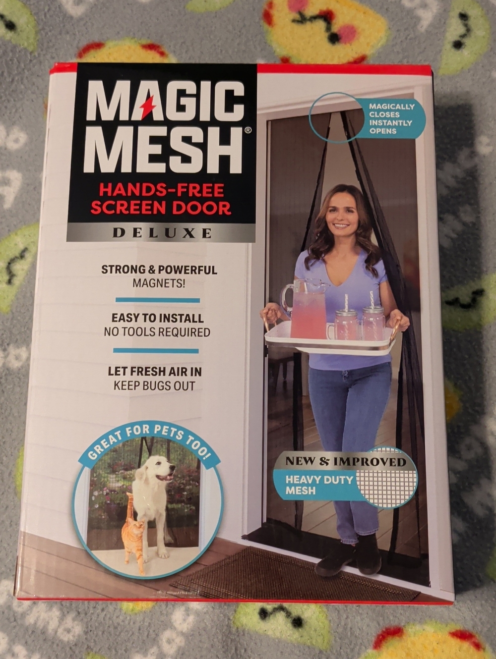 Deluxe Hands-Free Screen Door